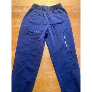 Sanibel Scrubs Elastic Waist Cargo Pants Navy Size Small